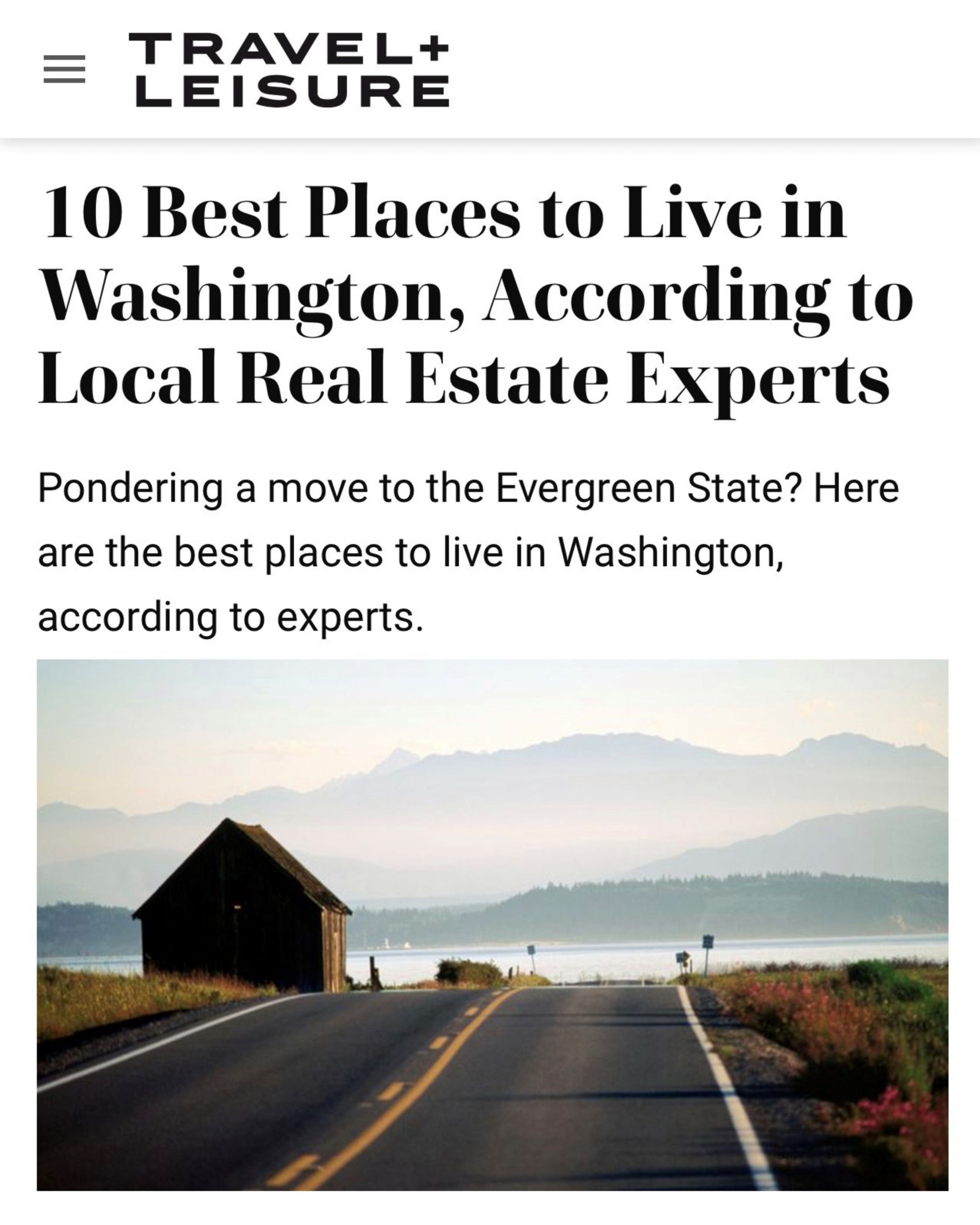 10 Best Places to Live in Washington
